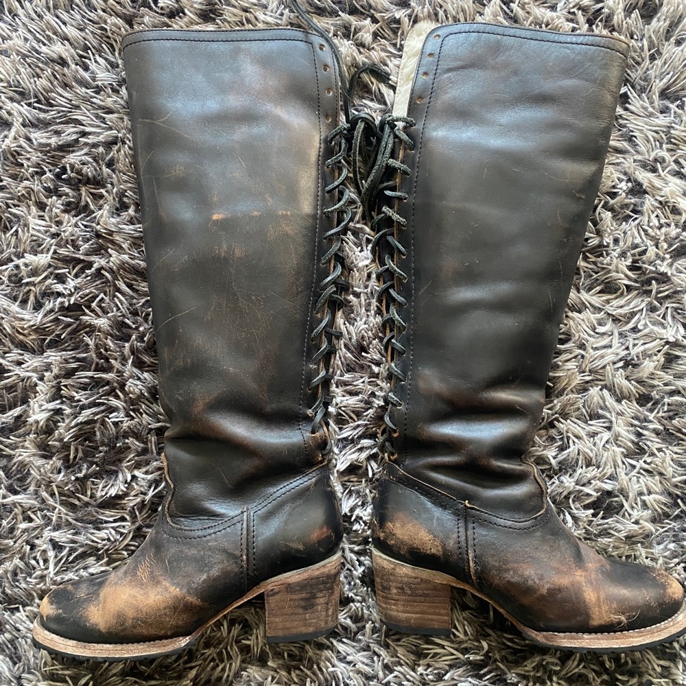 Freebird Winter Knee High Boots with Fur Lining